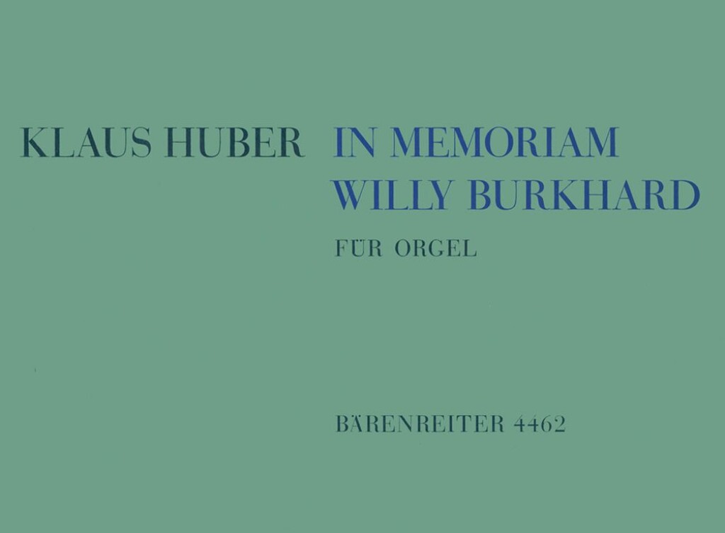 In memoriam Willy Burkhard