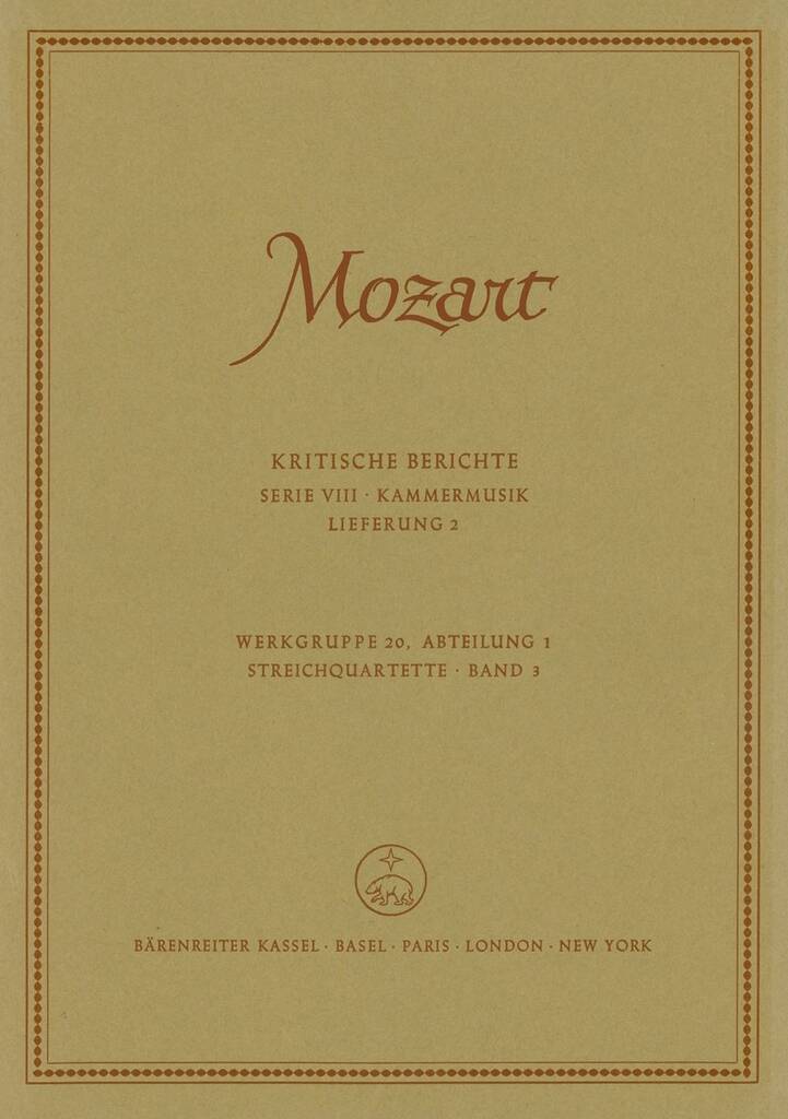 String Quartets, Volume 3