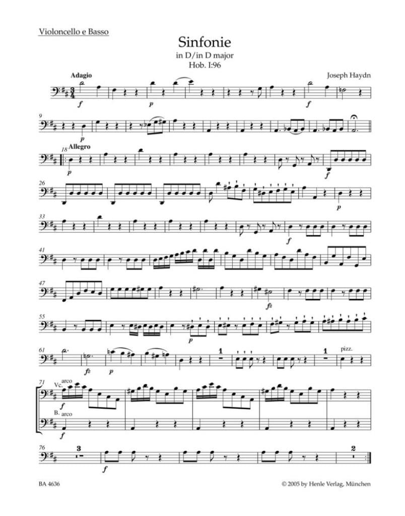 Symphony in C major No. 96