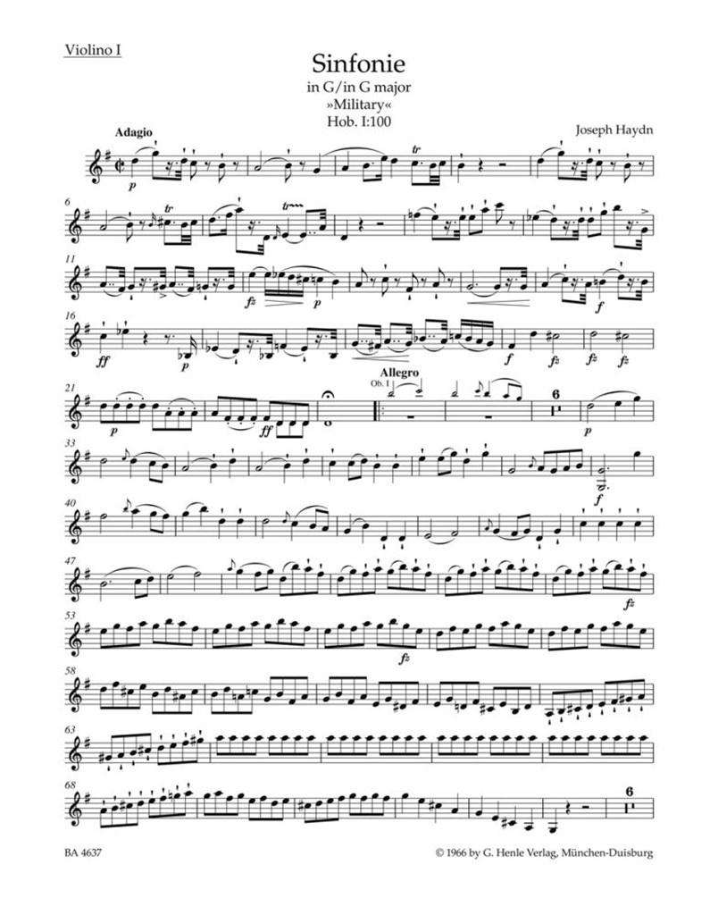 Symphony in G major No. 100