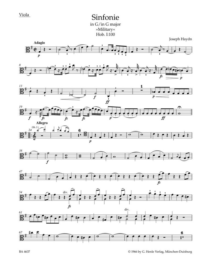 Symphony in G major No. 100