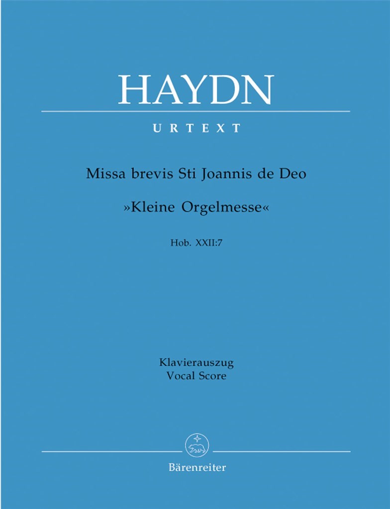 Missa brevis St. Joannis de Deo (KA)