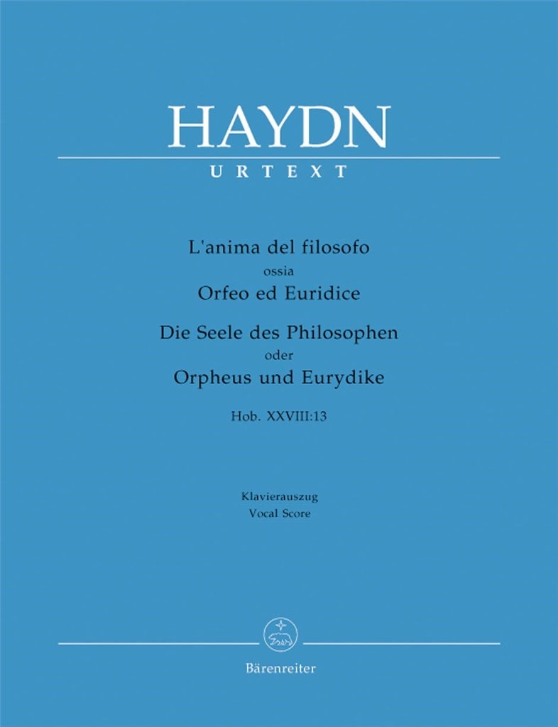 Lanima del filosofo ossia Orfeo ed Euridice
