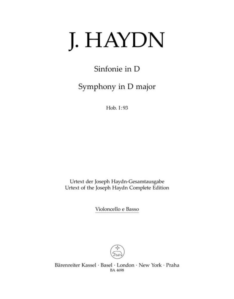 Symphony in D major No. 93