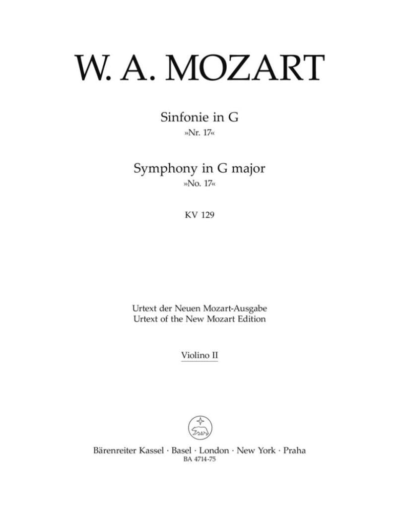 Symphony in G Major No. 17