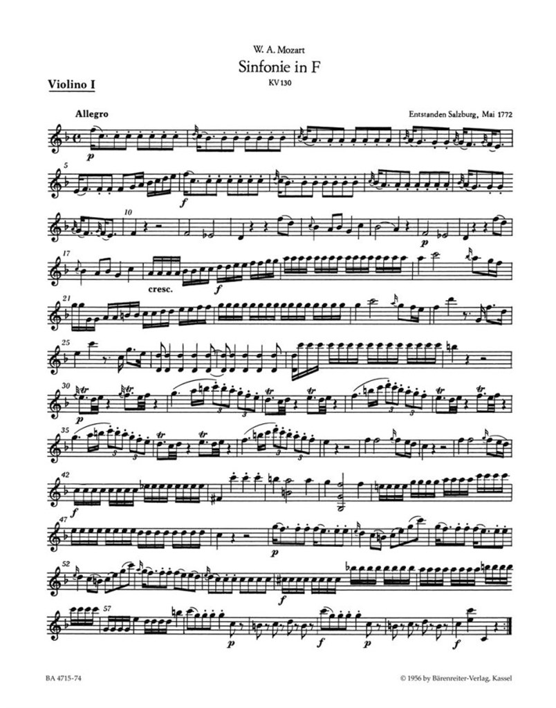 Symphony in F Major No. 18