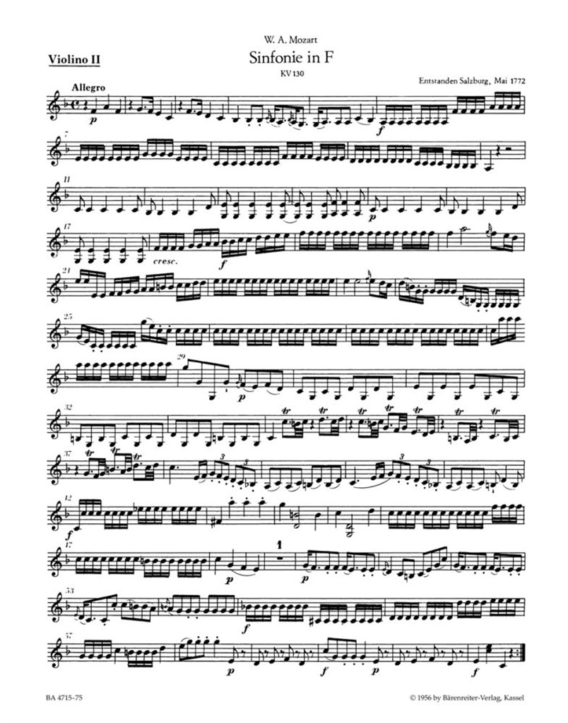 Symphony in F Major No. 18