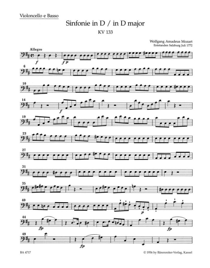 Symphony in D Major No. 20