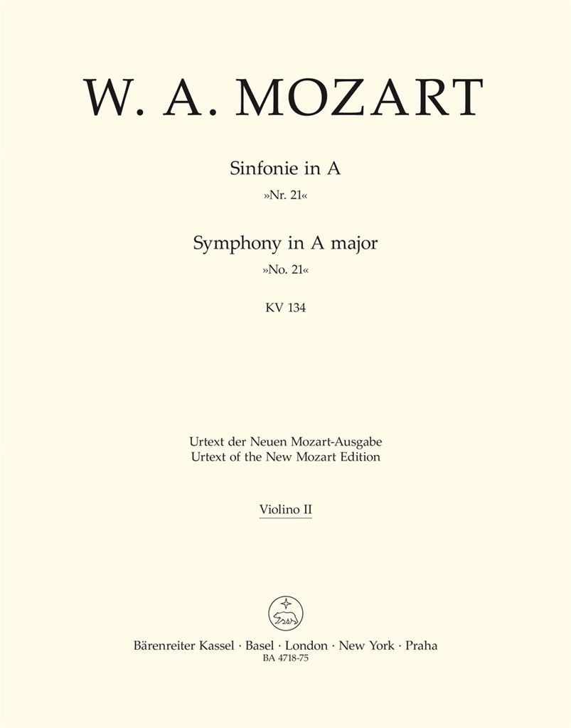 Symphony in A Major No. 21
