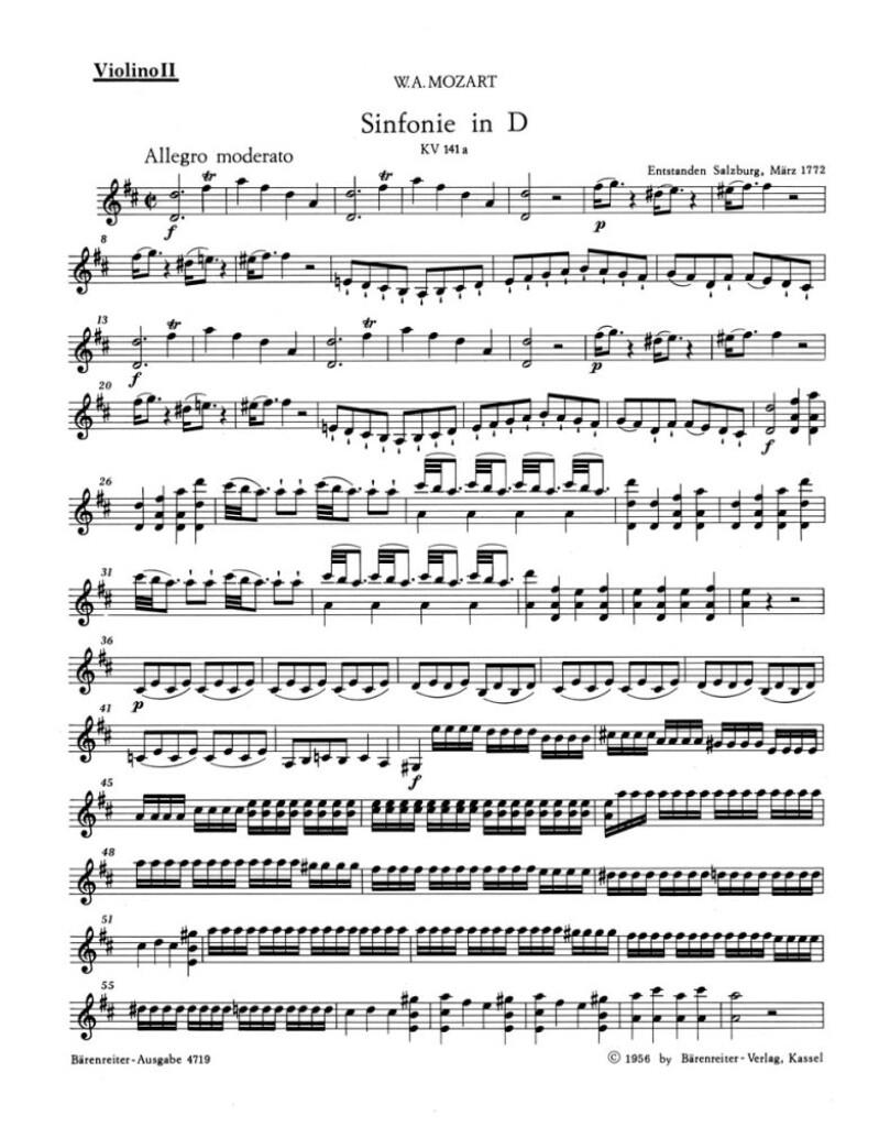 Symphony in D major (K.141a)