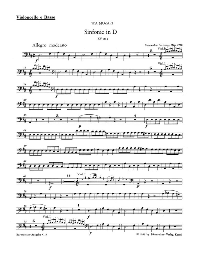 Symphony in D major (K.141a)