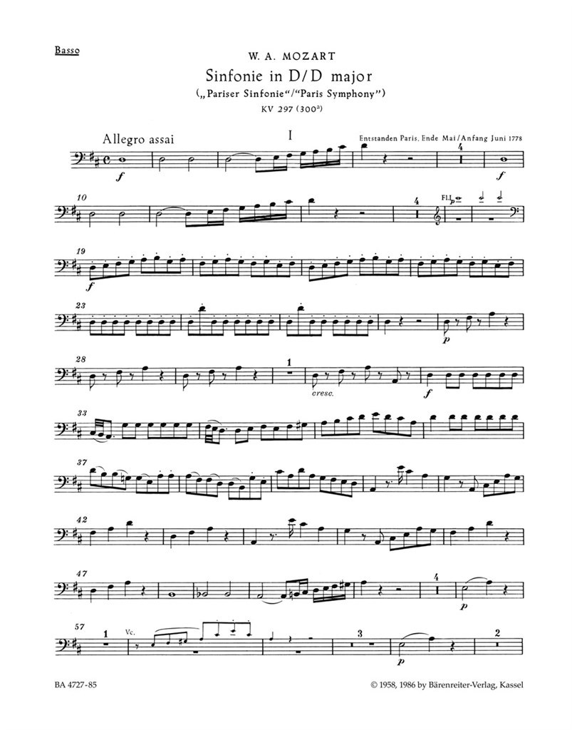 Symphony in D major No. 31