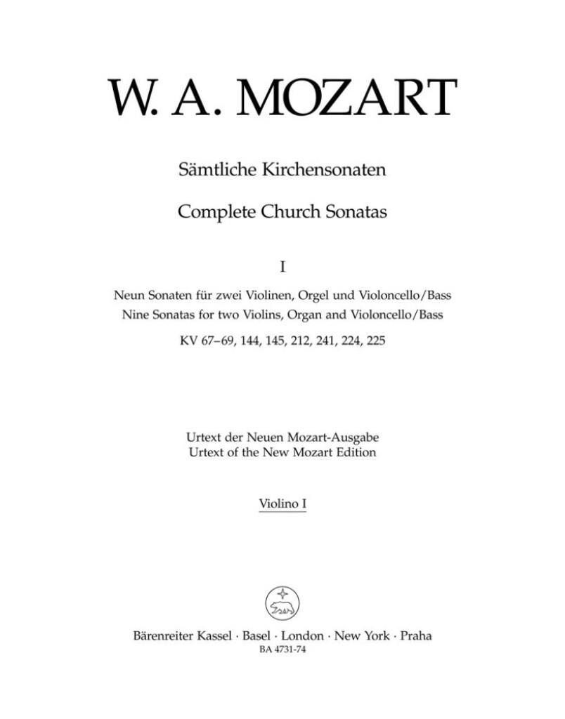 Samtliche Kirchensonaten, Heft 1
