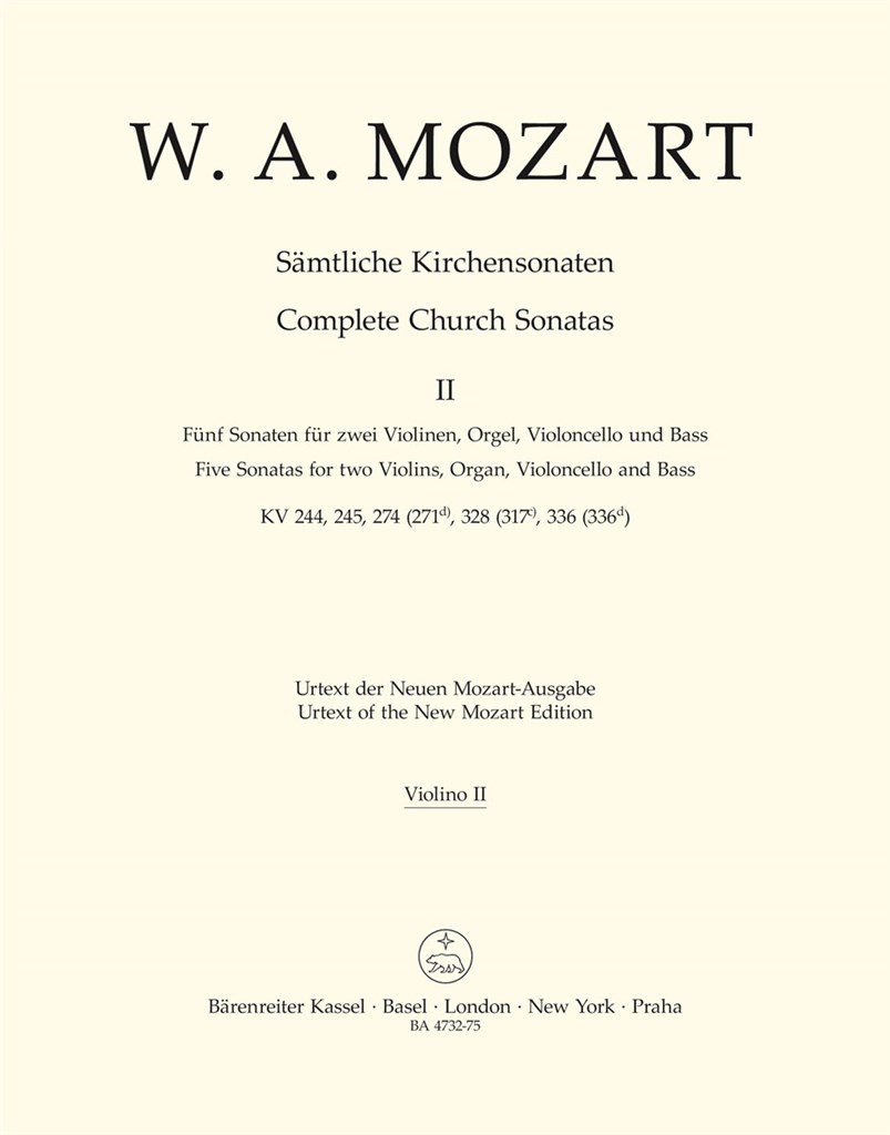 Samtliche Kirchensonaten, Heft 2