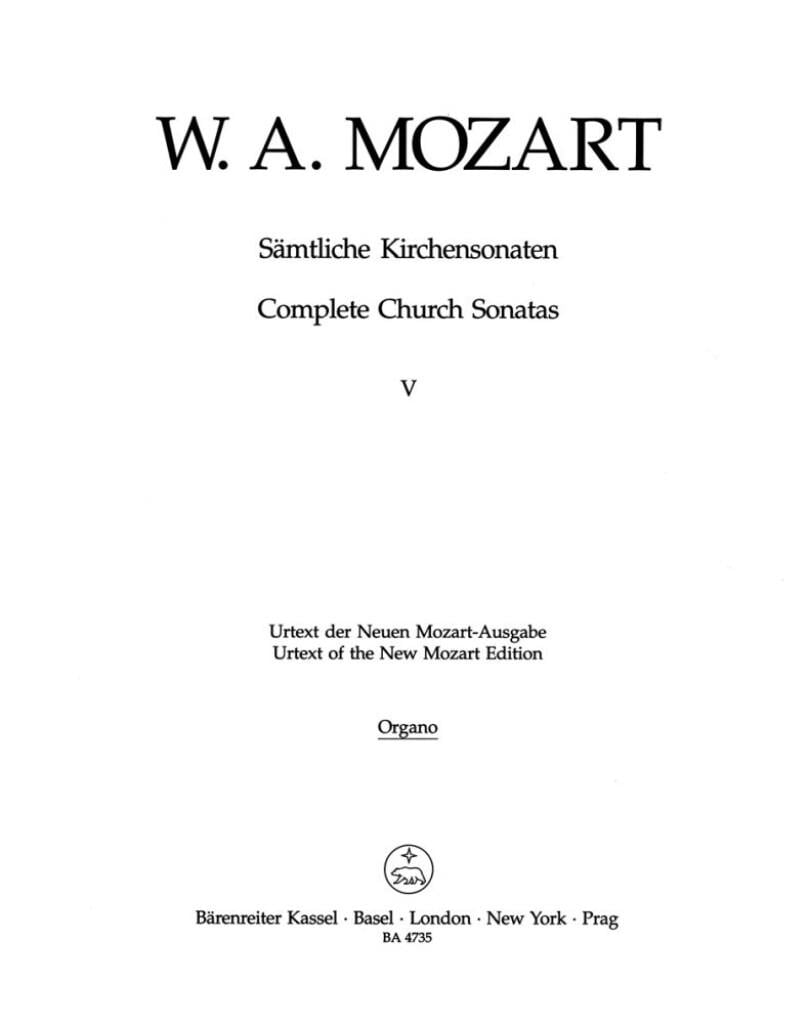 Samtliche Kirchensonaten, Heft 5
