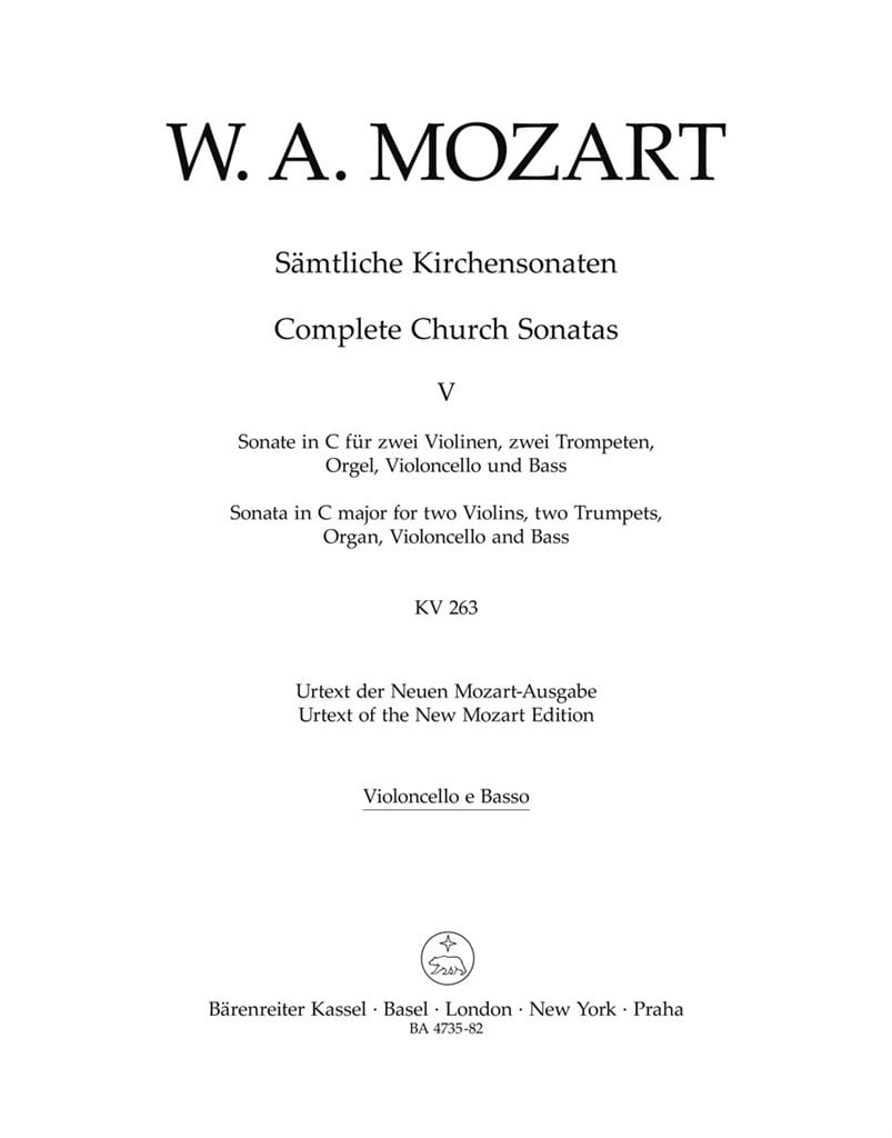 Samtliche Kirchensonaten, Heft 5