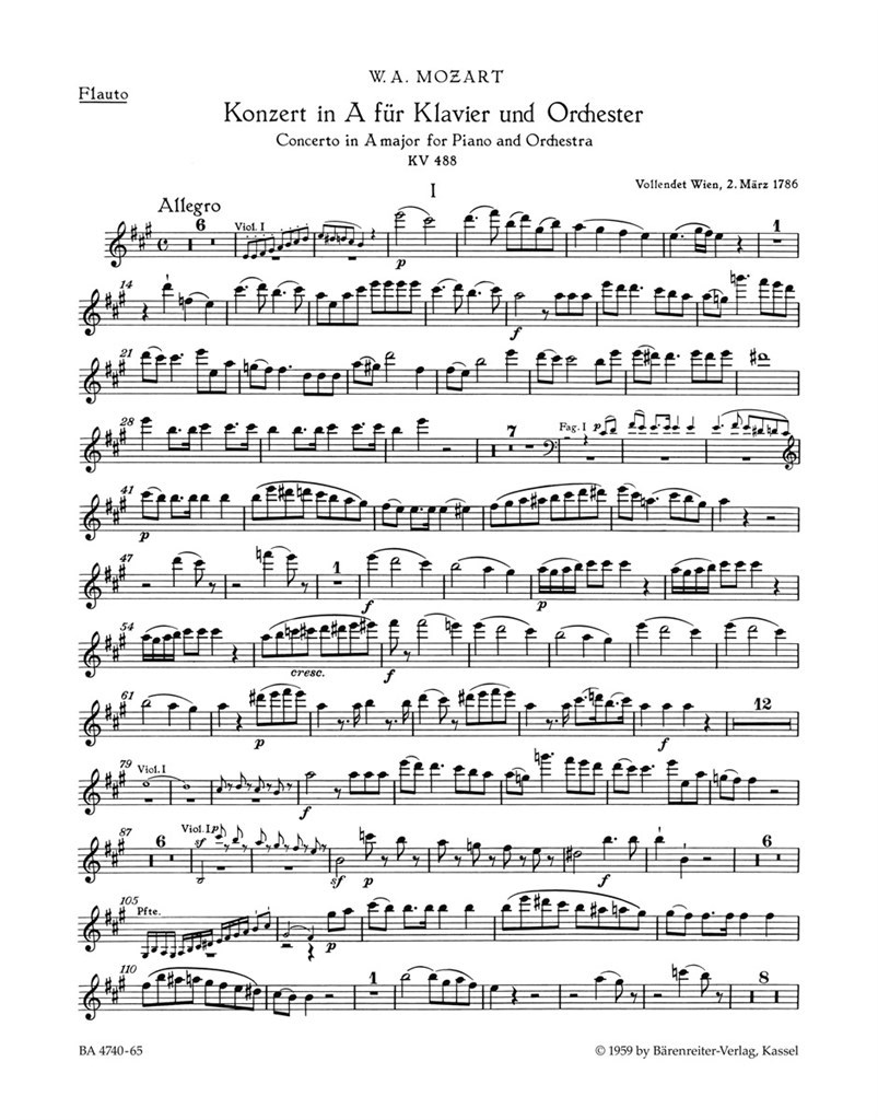 Concerto No. 23 in A major