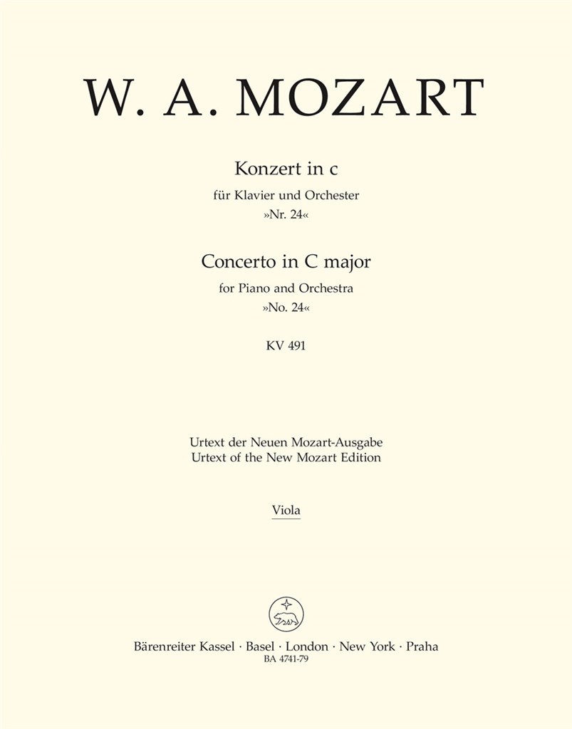 Concerto for Piano No. 24 in C Minor