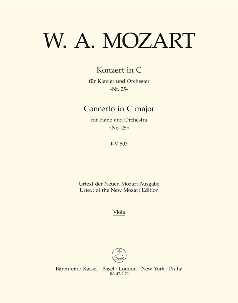 Concerto for Piano No. 25 in C major