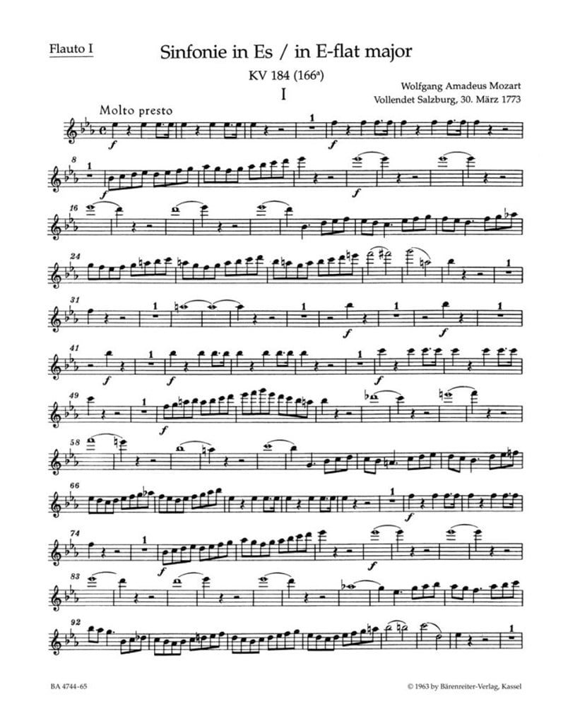 Symphony in Eb Major No. 26