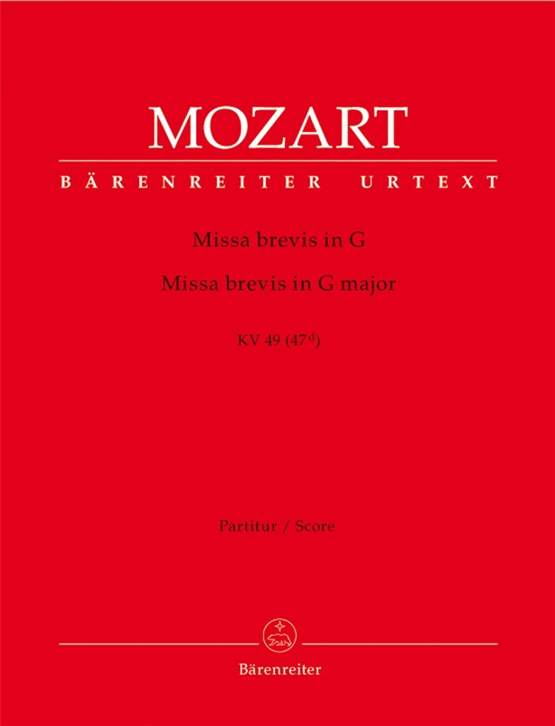 Missa brevis G major KV 49 (47d)