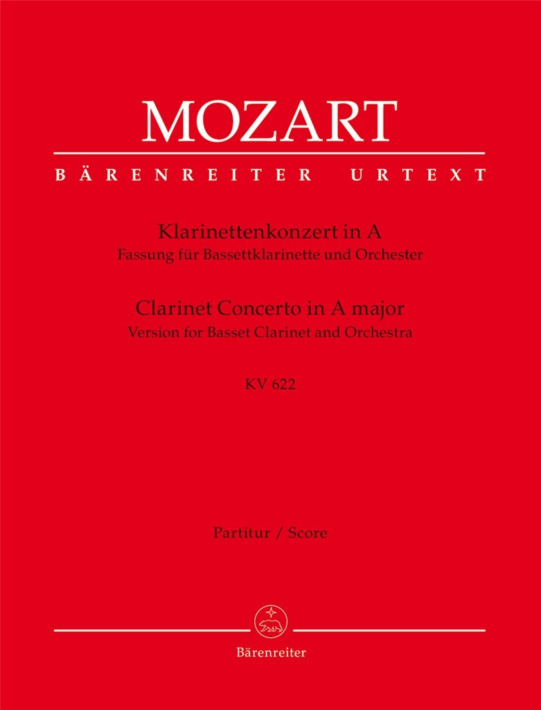 Concerto for Clarinet and Orchestra A major KV 622