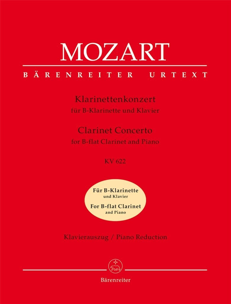 Concerto for Clarinet and Orchestra A major KV 622