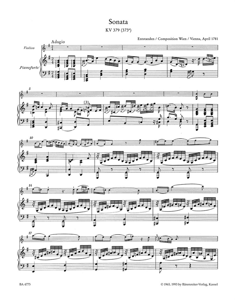 Sonatas for Piano and Violin
