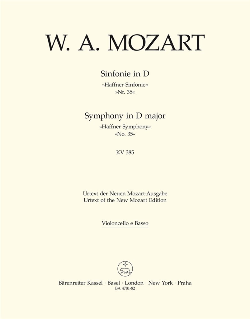 Symphony in D Major No. 35 'Haffner Symphony'