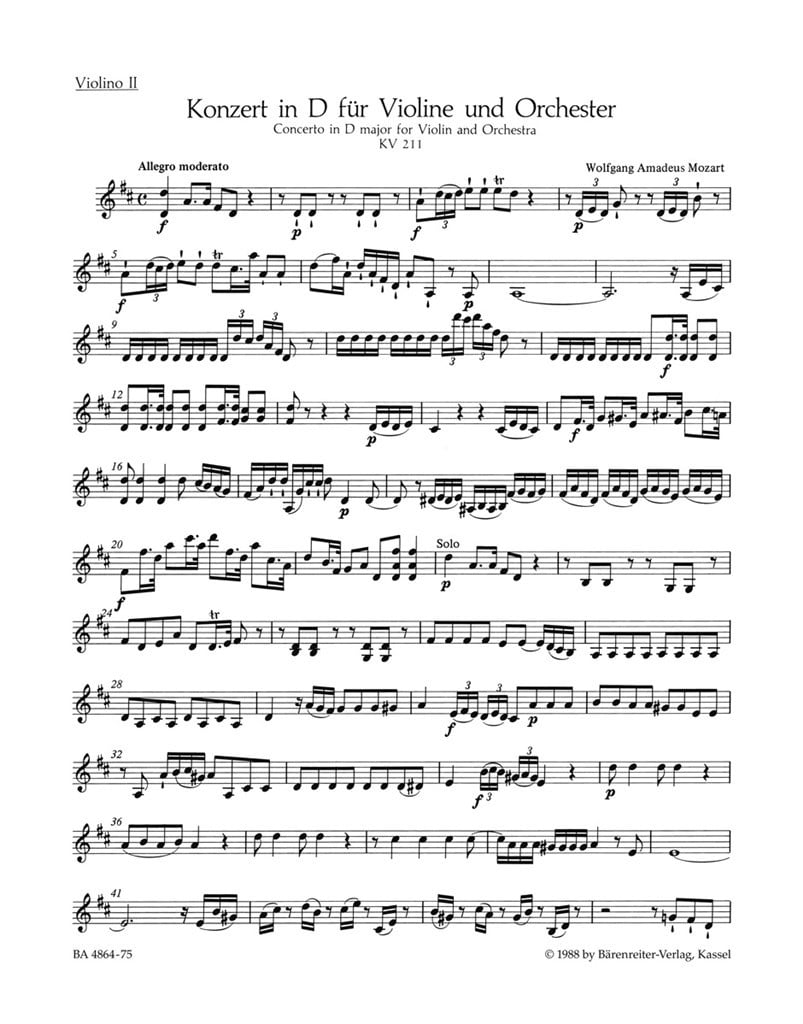 Concerto in D Major No. 2