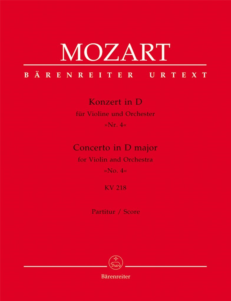 Violin Concerto 4 K218 Full score