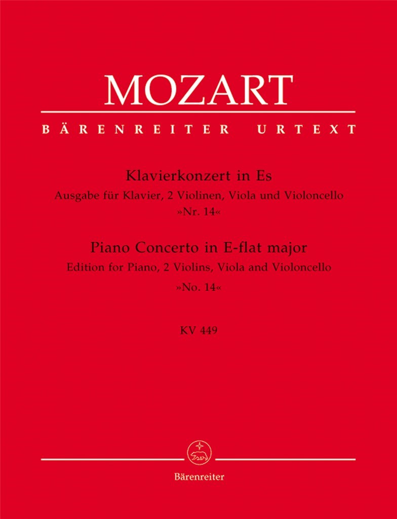 Concert 14 Es KV449 2V/Vla/Vcl/P