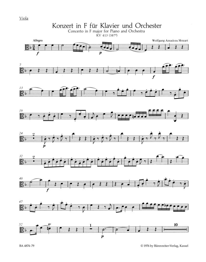 Concerto for Piano No. 11 in F major