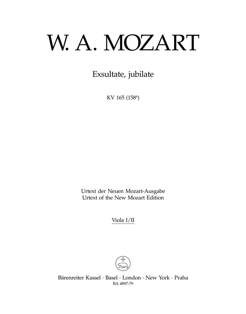 Exultate Jubilate (viola 1/2)