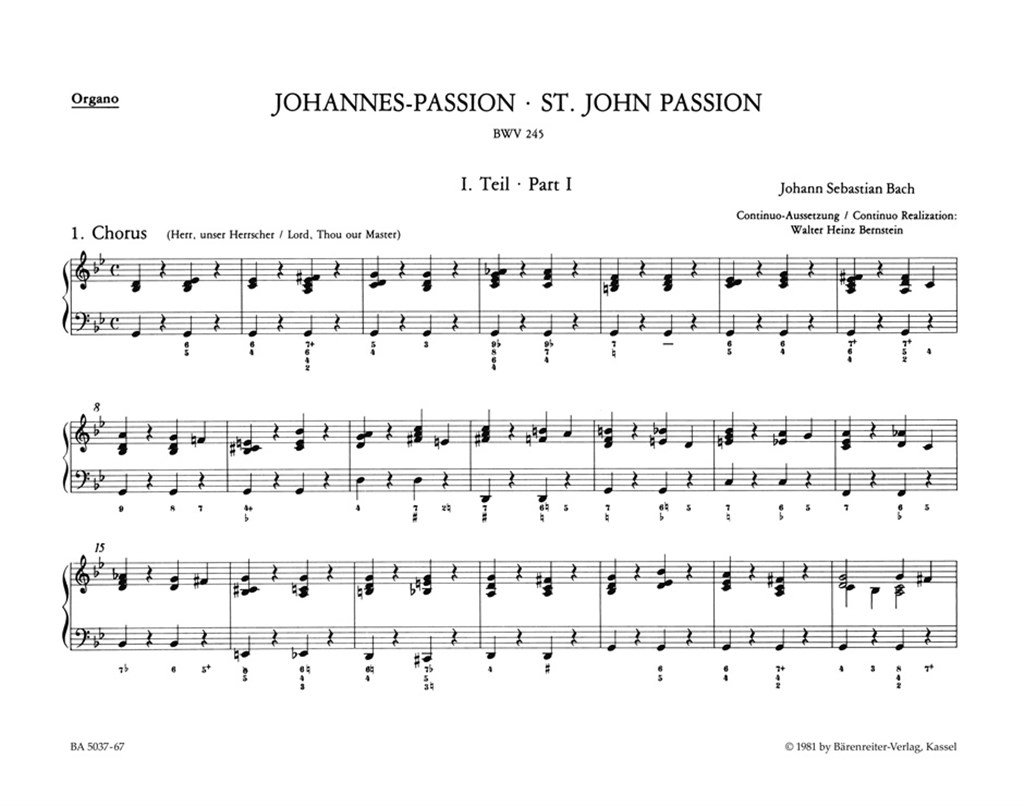 Johannes-Passion (St. John Passion) BWV 245