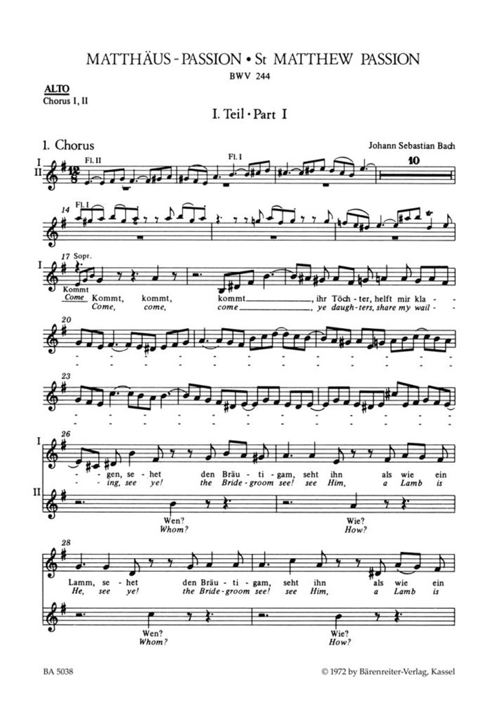 Matthaus-Passion BWV244