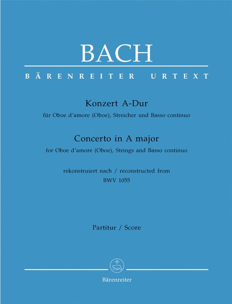 Oboe Concerto in A BWV1055 Full Score