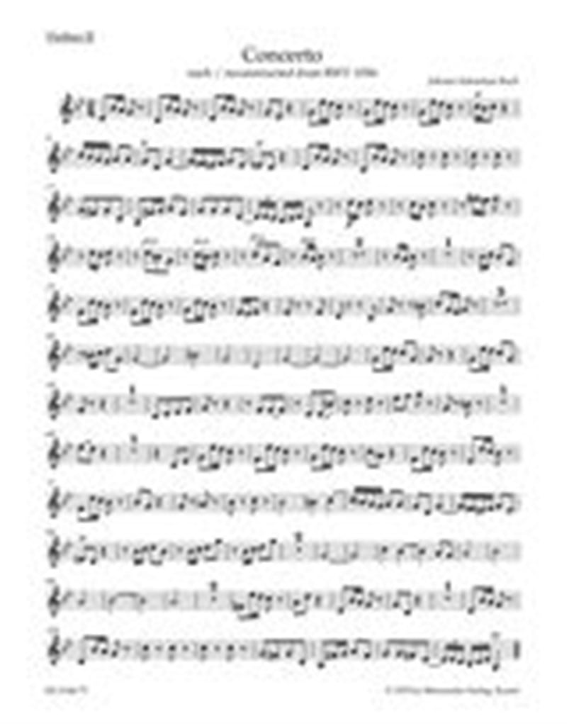 Concerto For Violin, Strings and BC G minor