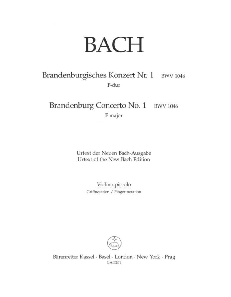 Brandenburg Concerto No. 1 & Org. Version Sinfonia