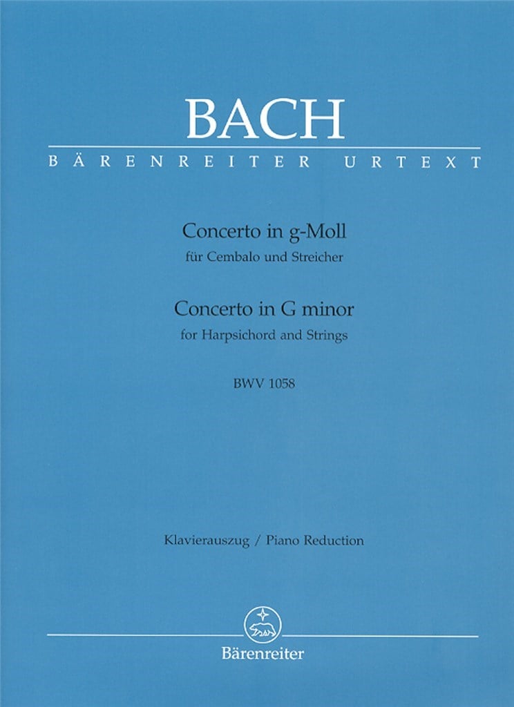 Keyboard Concerto BWV1058 G min 2 Pianos