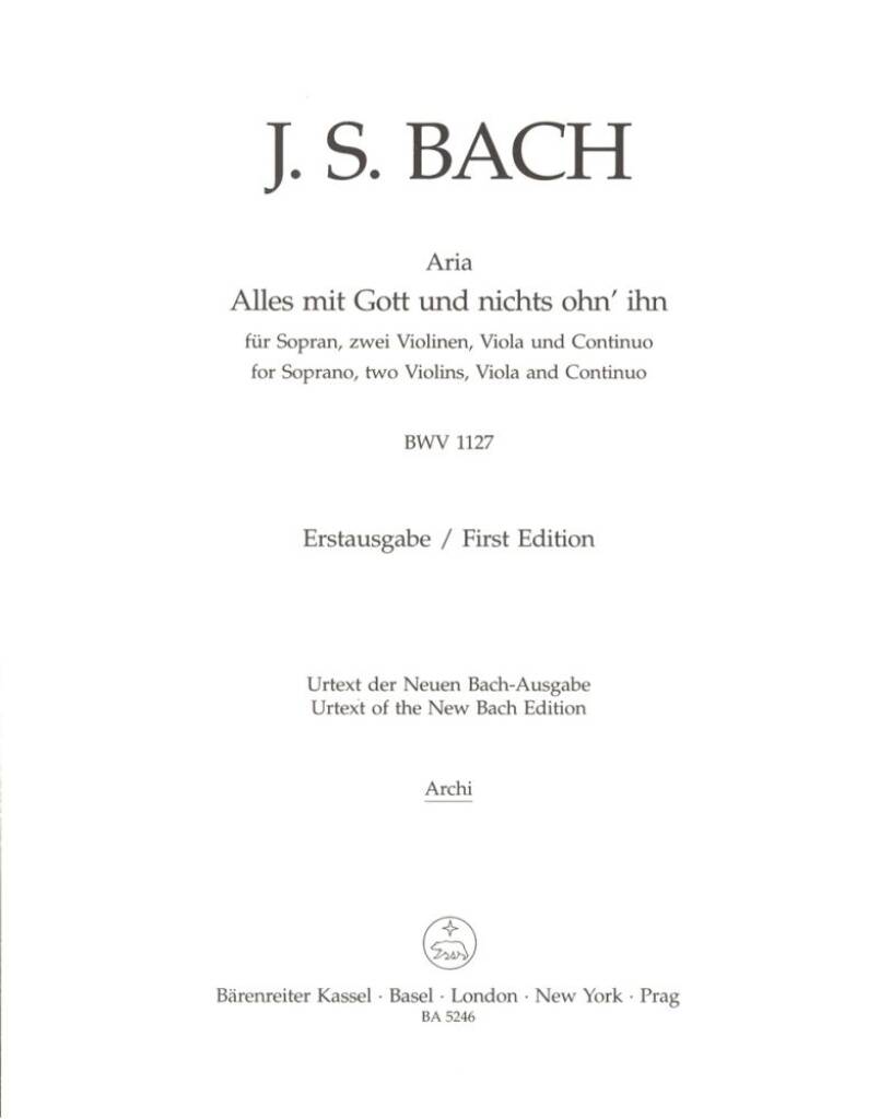 Alles mit Gott und nichts ohn ihn
