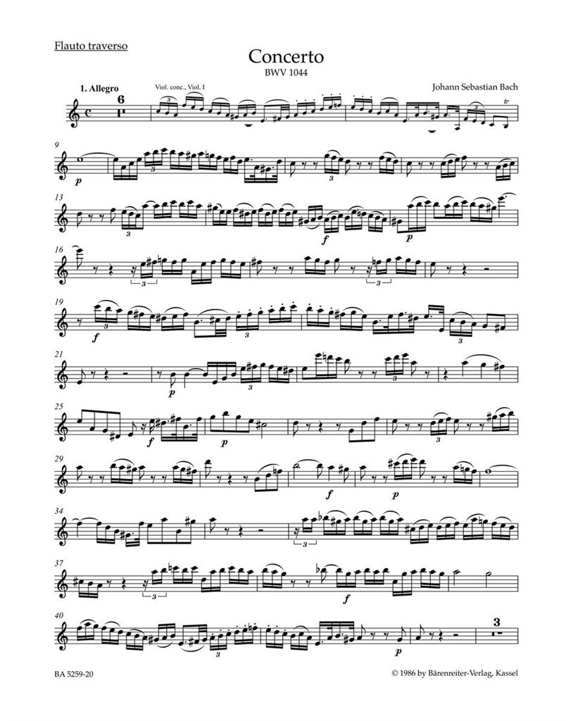 Concerto in A minor BWV 1044