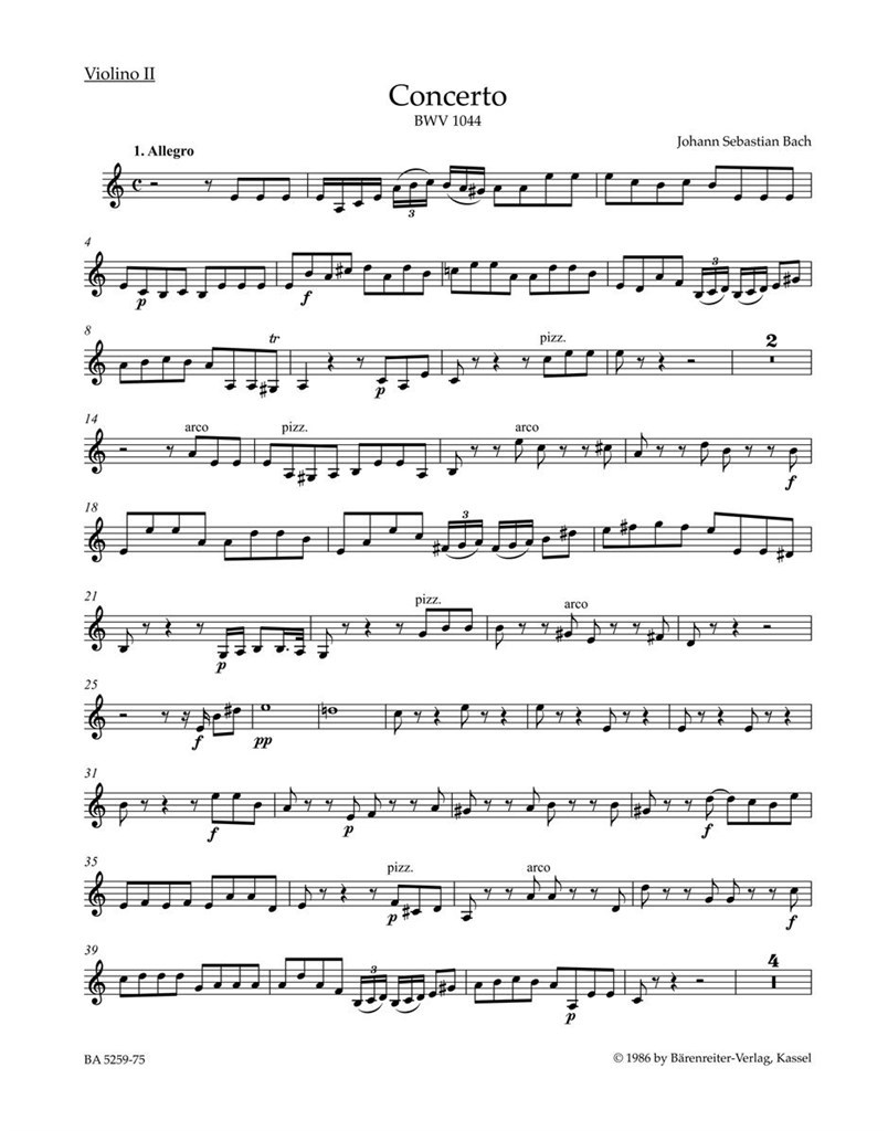 Concerto in A minor BWV 1044