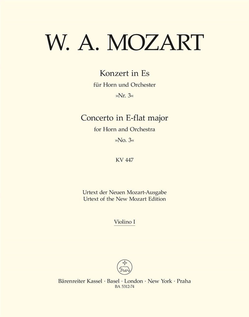 Horn Concerto 3 E flat K447