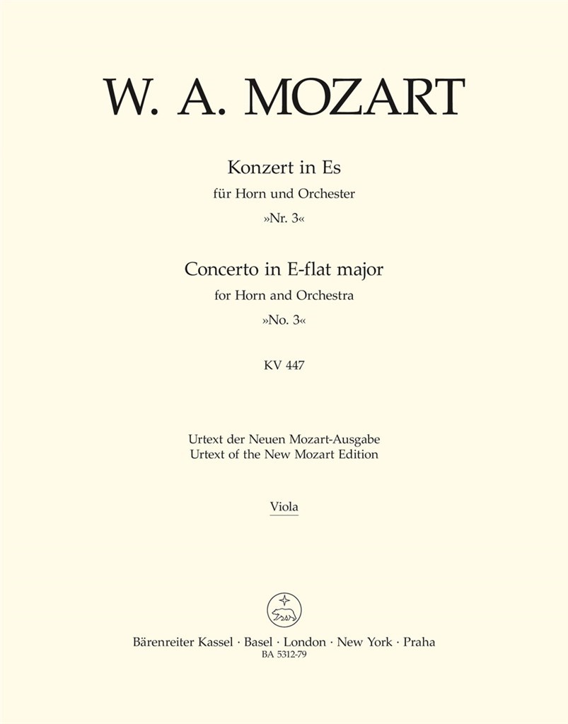 Horn Concerto 3 E flat K447