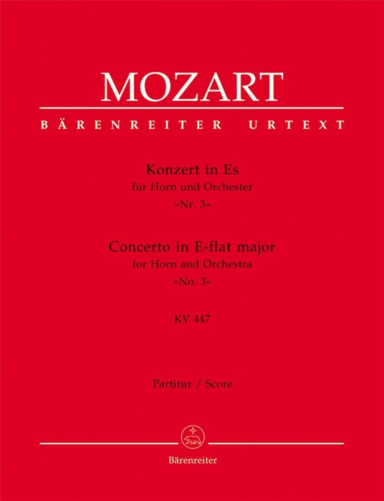 Horn Concerto 3 E flat K447 Full Score
