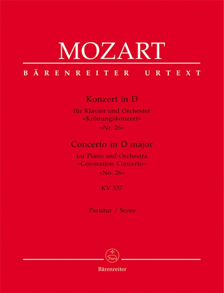 Concerto For Piano And Orchestra 26 KV537