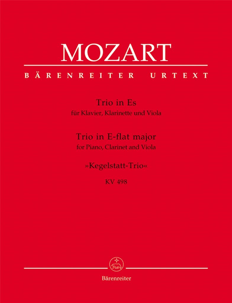 Trio K498 Kegelstatt Pno, Clar(Vln),Vla