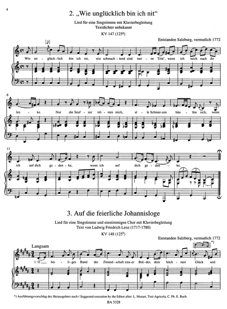 Samtliche Lieder Mezzo