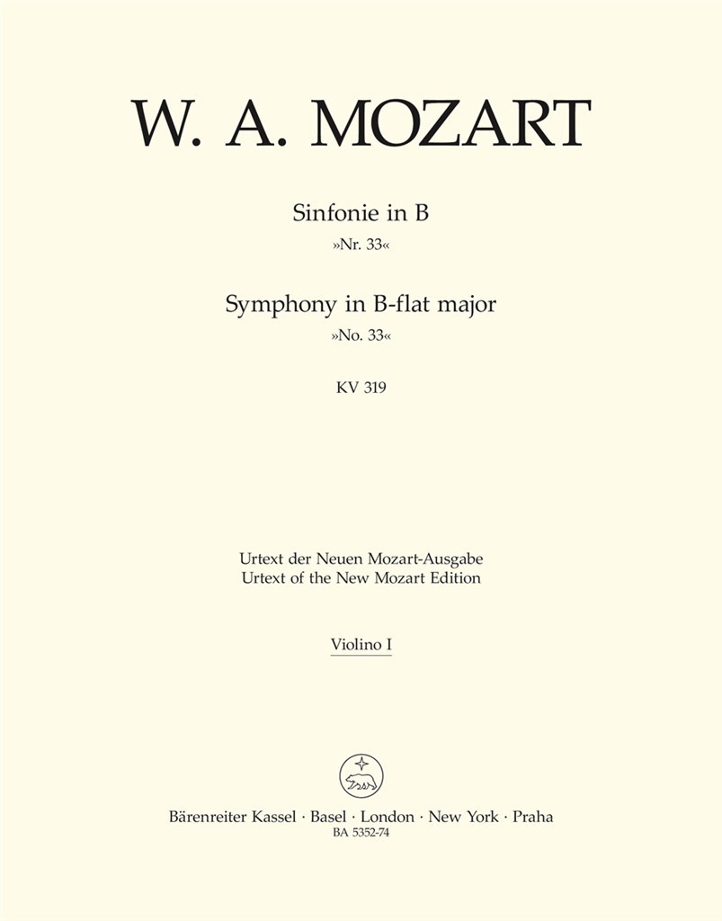 Symphony in Bb Major No. 33